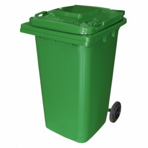 240L Wheelie Bin – 2 Wheel – Plastic – Green