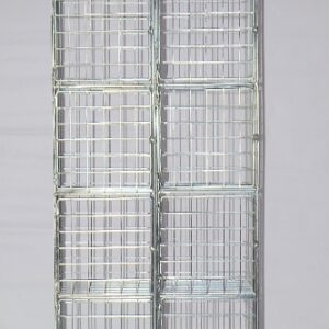 Wire Mesh Locker – Electro Plated – 10 Doors – 180 x 30 x 45cm