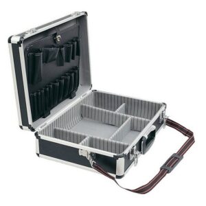 Senator Aluminium Tool Service Case – Lightweight – 17 Pockets – 47 x 38 x 15.6 cm