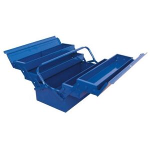 Senator Steel Cantilever Tool Box – 5 Compartments – Blue – Automatic Tray Closure – 53 x 20.5 x 20.5 cm