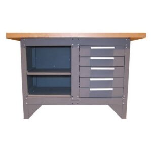 Senator Workbench – Steel – 5 Drawers – 2 Shelves – 137 x 50.8 x 86.5 cm