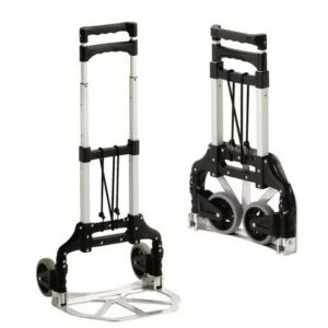 Matlock Flat Folding Sack Truck Trolley – Aluminium – 60kg Capacity – Compact – 100 cm High – Easy Folding
