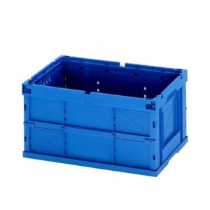 Matlock Euro Container – Polypropylene – Foldable – 60 x 40 x 32 cm – Blue – Excludes Lid