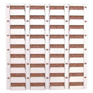 Matlock Louvre Panel Bin Rack – Steel – Grey – 18.2 x 43.6 cm