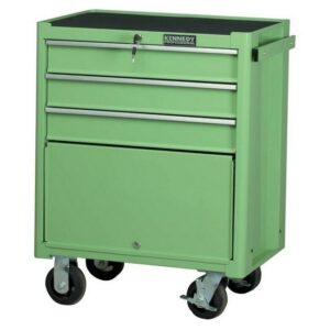 KennedyPro Steel Tool Roller Cabinet – 3 Drawers – 75kg Capacity – 89 x 69 x 46 cm