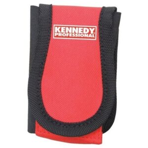 Kennedy Tool or Phone Pouch – Polyester – Red & Black – 8 x 16.5 cm