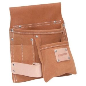 Kennedy Tool Belt – Leather – 5 Pockets -Brown – 25 x 21 cm