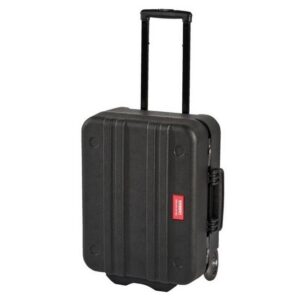 Kennedy Plastic Tool Service Case – Black – Mobile – 2 x Tool Trays – Pull Handle – 47 x 39 x 34.7 cm