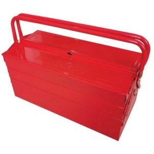 Kennedy Steel Cantilever Tool Box – 5 Compartments – Includes Foam Inserts – 47 x 22 x 25 cm