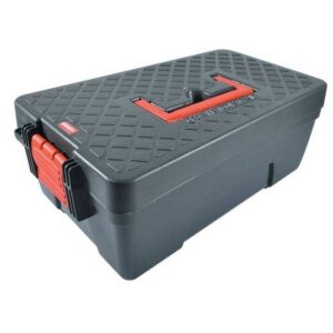 Kennedy Plastic Tool Box – 26 x 42 x 16 cm – Black & Red