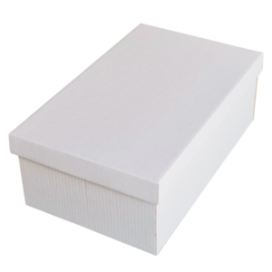Base & Lid – Shoe Box – White Kraft – 325 x 200 x 115mm