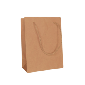 Brown Kraft 120GSM A5 paper bag with cord handle