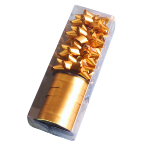 Giftset – 4 Medium Star Bows & Ribbon Roll