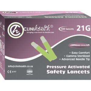 Lancets Safety 21G CliniHealth – 100s