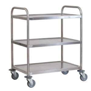 3 Tier Tea/Food Trolleys Grade 18/8 Stainless