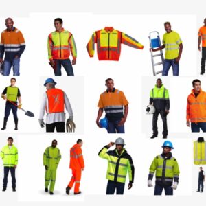 Dromex – Navy / Orange Reflective Jacket 65/35 cotton M