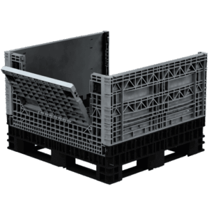 Collapsible Bin 41″ Two Drop Doors – 1140 X 1220 X 1042H
