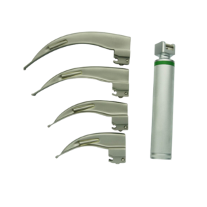 Laryngoscope Full Set – Fiber Optic- 4 Blade Set
