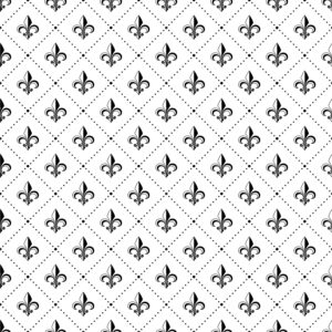 Fleur Black on White