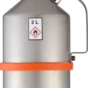 Rötzmeier Safety can 2 ltr. with flame safeguard and screw lid 1 1/4″ unpolished, without shaft