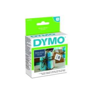 Dymo Original Label for LabelWriter, White, Removable, 1 x 750 Labels, 25mm x 25mm