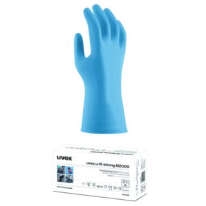 Uvex Protective Gloves U-Fit Strong N2000, 290mm, Size XL, Pack of 1 Box (50 Gloves)