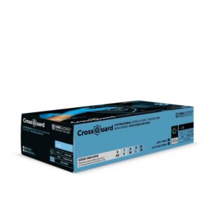 Nitrile gloves CROSSGUARD M (7-8) antimicrobial, blue, powder-free, pack of 100