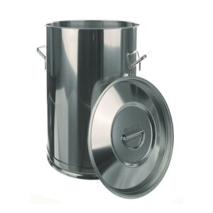 BOCHEM Container 50 L without Lid, 550 x 350 mm, 18/8 Steel Lid No. 8354