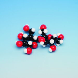 Molecular model PVC – Polyvinyl chloride 5 Monomer Units