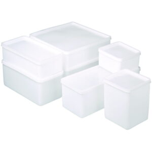 Bürkle All-Purpose Can Square, 1500 ml, Suitable for Freezing, 207x103x95 mm, PE-Transparent