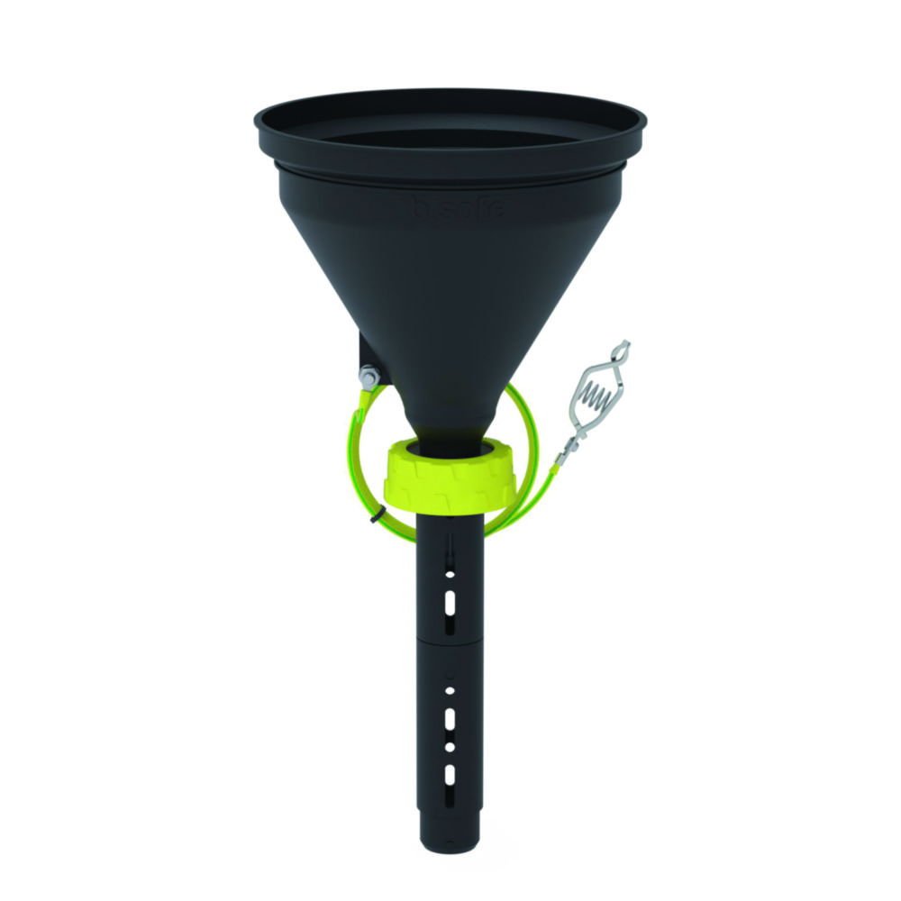 Bohlender b.safe Funnel 180 S 50 – Ø 180 mm, Black, with Lance, Static‑Dissipative PE