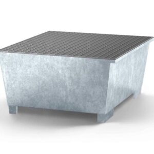 Asecos KTC Collecting Tray Zinc Plated, 1350 x 1650 x 700 mm