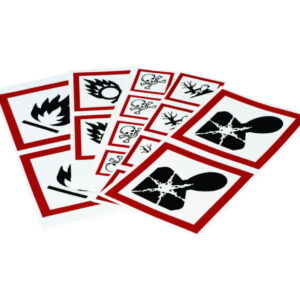 Brady GHS Symbol “Corrosive” PIC 1808-70*70-B7541-CRD 70×70 mm, Card, Pack of 6