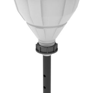 SCAT Funnel with Ball “ARNOLD” V2.0 S55 PE-HD White with Lance (220 mm)