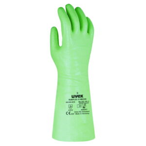 Uvex Protection Gloves RUBIFLEX S NB40S ca. 40 cm, Size 8, Type 98902, Green, Pair