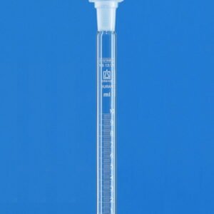 BRAND Graduated Test Tube 30 mL with PP Stopper, Borosilicate 3.3, White Graduation 19×220 mm