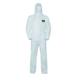 Uvex Overall Classic Light, Type 5B/6B, Size XXL, Model 7687, with Hood, White, PP/PE-Spunbond-Laminate