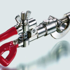 Carl Friedrich Usbeck Burette Clamp with Socket for 1 Burette Nickel Plated Plastic Coated