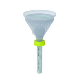 Bohlender b.safe Funnel 180 S 60 – Ø 180 mm, White, Static‑Dissipative PE‑EX with Level Indicator