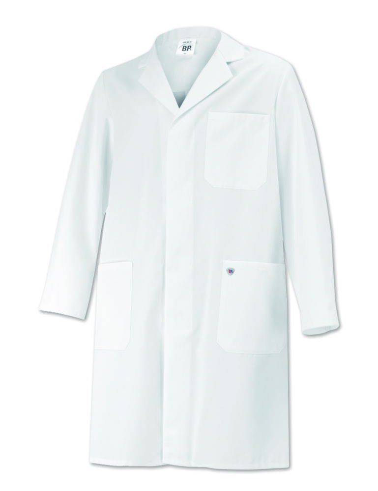 Bierbaum-Proenen BP Med & Care Unisex Coat, Size M/N, White, 100% Cotton