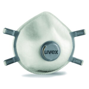 Uvex Fine Dust Filtering Mask Silv-Air 7312 FFP-3 with Exhale Valve, Pack of 5