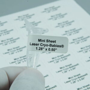 Heathrow Scientific Laser Cryo Babies 33 x 13 mm, White, Pack of 1700, 20 x 85