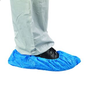 Ansell Shoe Coats, 15x41cm, Blue, Thickness 0.040mm, Pack of 100