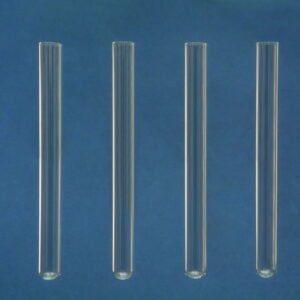 Glaswarenfabrik Karl Hecht Soda Glass Test Tubes without Rim (8 x 40 mm) – Pack of 100