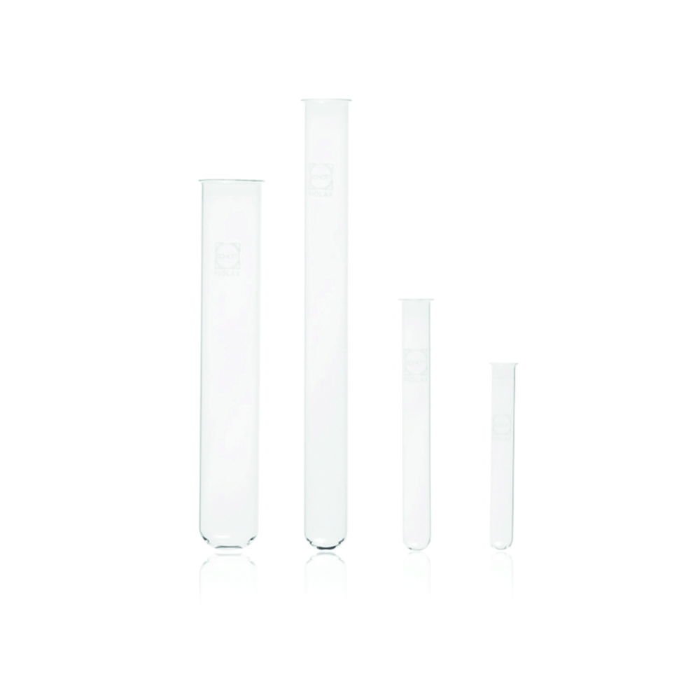 DWK Duran FIOLAX 16 x 160 mm Test Tubes with Beaded Rim, Pack of 100