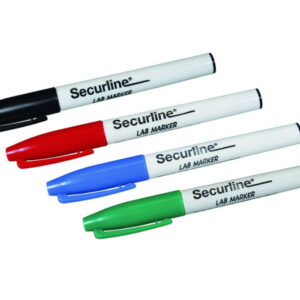 VmP Vertrieb Lab Marker, Securline, Blue, 1.0 mm Point, Pack of 10