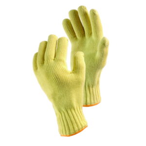 Jutec 5-Finger Glove H0150035-S-8 Size 8 Up to 500°C Contact Heat Short-Term Kevlar Cords Length 350mm CE Cat II EN 388:2016 EN 407:2004