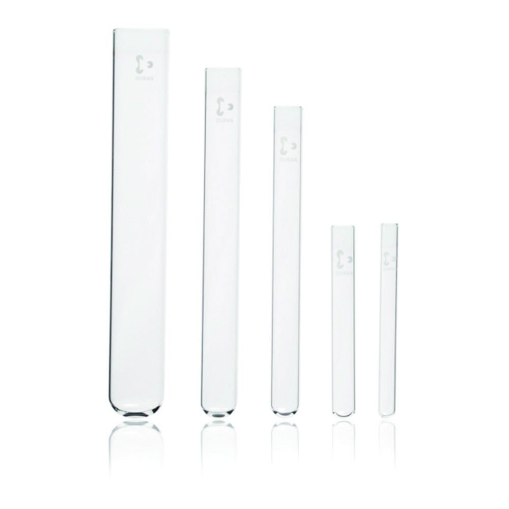 DWK Duran Test Tubes 25 x 200 mm, without Rim, Pack of 50