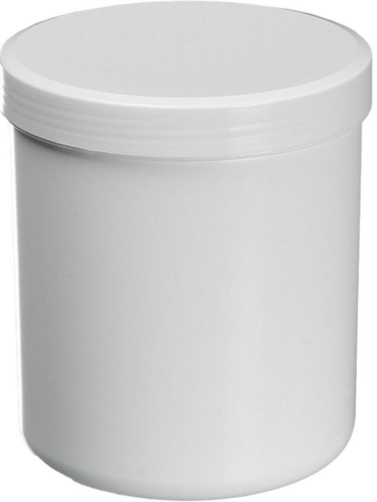 Bürkle Screw Cap Tube 1000 mL PP White Laboplast – Diameter 102x129 mm with Screw Cap