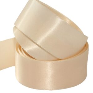 DFS Cream (25mm) Satin Ribbon